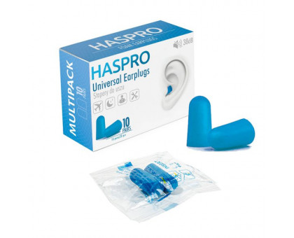 Беруши пенопропиленовые - Haspro Multi 10 пар (голубые)