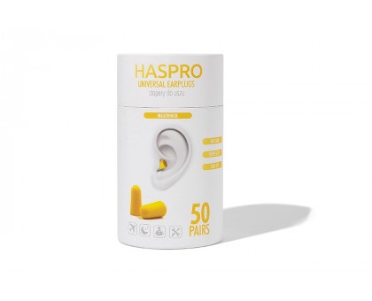 Беруши универсальные пенопропиленовые Haspro TUBE50 (желтые)