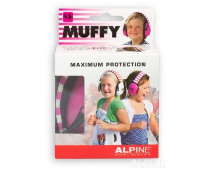 Наушники от шума для детей ALPINE MUFFY (с 2-х лет розовые)
