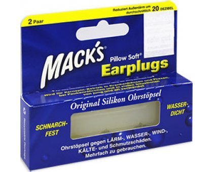 Силиконовые беруши Macks PILLOW SOFT  (4 штуки)