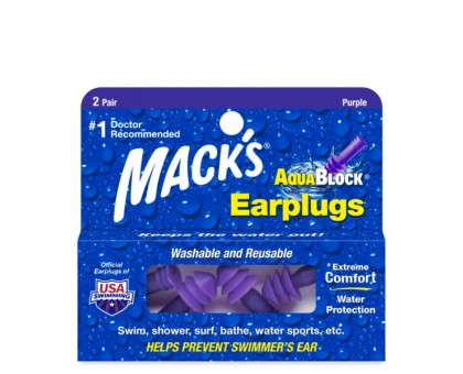 Беруши для водного спорта Mack s AquaBlock Swimming Earplugs (для плавания) 2 пары