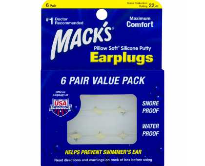 Силиконовые беруши Mack s Pillow Soft Silicone Putty (12 штук)